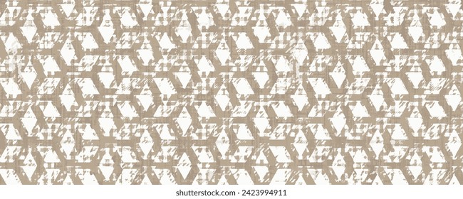 Tribal seamless colorful geometric pattern. hipster zigzag seamless with grunge effect Seamless Ikat Pattern. Abstract background for textile design, wallpaper, surface textures, wrapping paper.