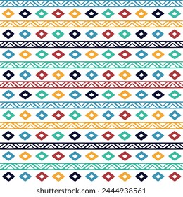 Tribal seamless colorful geometric pattern. Ethnic vector texture.Traditional ornament.Tribal ethnic seamless. abstract seamless pattern in boho style, vector illustration  cushion pattern colorful 