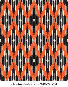 Tribal seamless colorful geometric pattern.