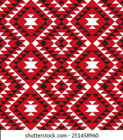 Tribal seamless colorful geometric pattern.