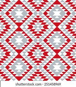Tribal seamless colorful geometric pattern.