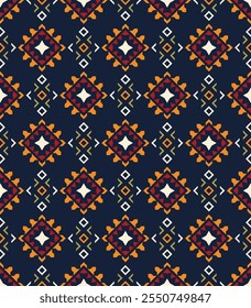 Tribal seamless colorful geometric pattern Vector illustration