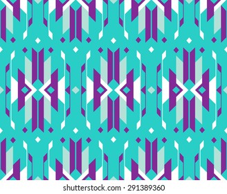 Tribal seamless colorful geometric pattern.