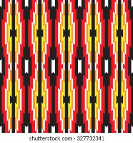 Tribal seamless colorful geometric pattern.