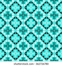 Tribal seamless colorful geometric pattern.