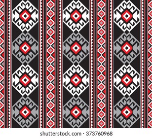 Tribal seamless colorful geometric pattern.