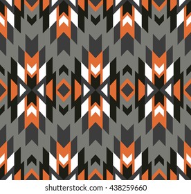 Tribal seamless colorful geometric pattern. Ethnic vector texture.Traditional ornament.