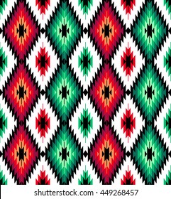 Tribal seamless colorful geometric pattern. Ethnic vector texture.Traditional ornament.