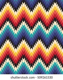 Tribal seamless colorful geometric pattern. Ethnic vector texture.Traditional ornament.