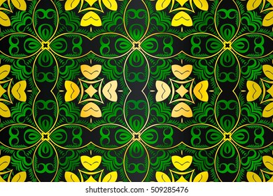 Tribal seamless colorful geometric pattern.