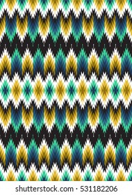 Tribal seamless colorful geometric pattern. Ethnic vector texture.Traditional ornament.