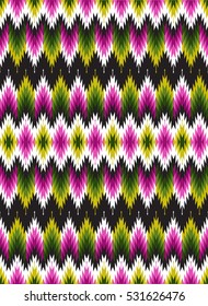 Tribal seamless colorful geometric pattern. Ethnic vector texture.Traditional ornament.