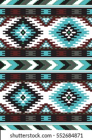 Tribal seamless colorful geometric pattern. Ethnic vector texture.Traditional ornament.