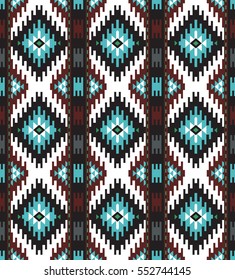 Tribal seamless colorful geometric pattern. Ethnic vector texture.Traditional ornament.