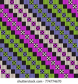 Tribal seamless colorful geometric pattern. Ethnic vector texture.Traditional ornament.