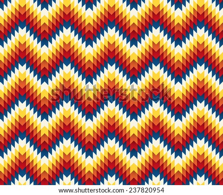 Tribal seamless colorful geometric pattern.