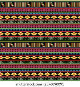 Tribal seamless native american pattern design