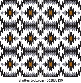 Tribal seamless natural colored geometric pattern.