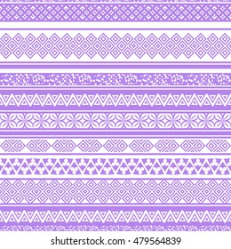 Tribal seamless pattern. Abstract background with ethnic ornament. Seamless background with different geometric shapes. Vector illustration