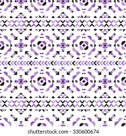 Tribal seamless pattern. Abstract ethnic geometric art print.  