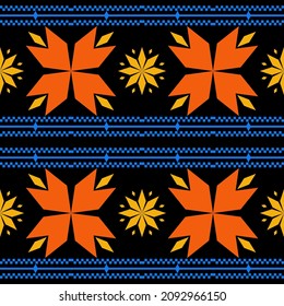 Patrón tribal sin fisuras. Impresión africana. Diseño geométrico étnico. Cloth kente.