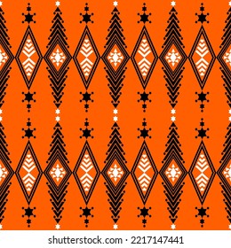 Tribal seamless pattern. African print. Ethnic geometric design. Cloth kente.
