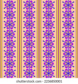 Stamm-nahtloses Muster. Afrikanischer Druck. Ethnische geometrische Konstruktion. Tuch kente.