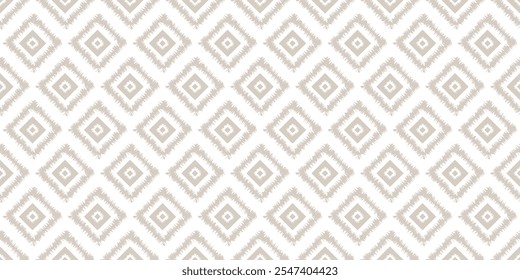Tribal seamless pattern aztec beige and white vector illustration
