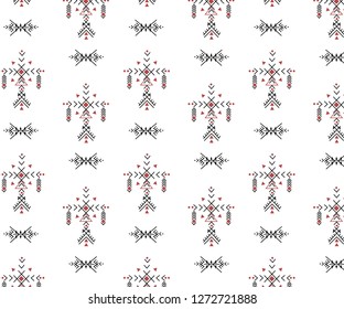 Tribal seamless pattern - Berber native signs ,ethnic background