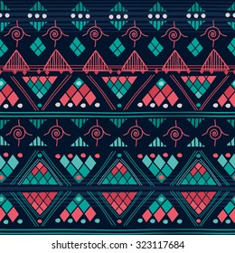 Tribal seamless pattern. It can be used for cloth, jackets , bags , notebooks , cards, envelopes , pads , blankets , furniture, packing