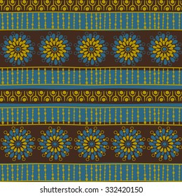 Tribal seamless pattern. It can be used for cloth, jackets, bags, notebooks, cards, envelopes, pads, blankets, furniture, packing