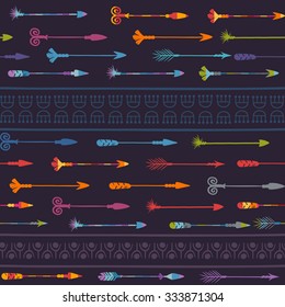 Tribal seamless pattern. It can be used for cloth, jackets, bags, notebooks, cards, envelopes, pads, blankets, furniture, packing