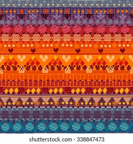 Tribal seamless pattern. It can be used for cloth, jackets, bags, notebooks, cards, envelopes, pads, blankets, furniture, packing