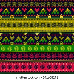 Tribal seamless pattern. It can be used for cloth, jackets, bags, notebooks, cards, envelopes, pads, blankets, furniture, packing