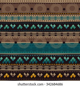 Tribal seamless pattern. It can be used for cloth, jackets, bags, notebooks, cards, envelopes, pads, blankets, furniture, packing