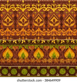 Tribal seamless pattern. It can be used for cloth, jackets, bags, notebooks, cards, envelopes, pads, blankets, furniture, packing