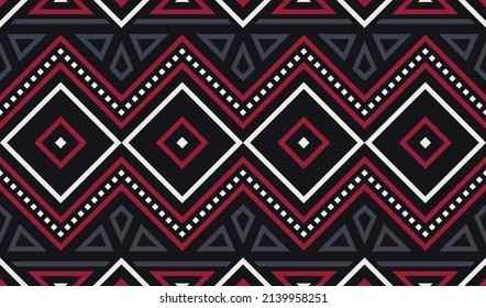 Patrón tribal sin foco. Fondo del vector geométrico étnico. Estilo azteca, maya o inca