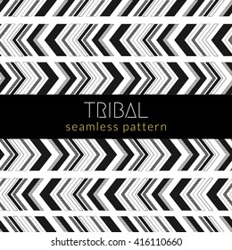 Tribal seamless pattern. Ethnic ornament for poster, banner, invitation, brochure, print,  flyer, notes. Mexican background