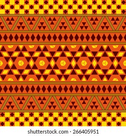 Tribal Seamless Pattern. Ethnic Vector Background. Arabic or African Style