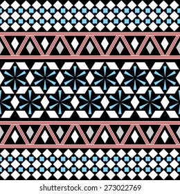 Tribal Seamless Pattern. Ethnic Vector Background. Arabic or African Style