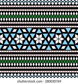 Tribal Seamless Pattern. Ethnic Vector Background. Arabic or African Style
