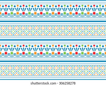 Tribal Seamless Pattern. Ethnic Vector Background. Arabic or African Style