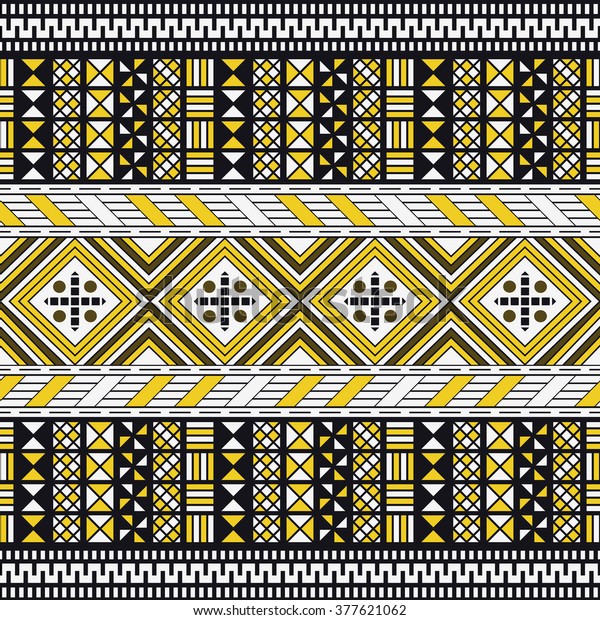 Tribal Seamless Pattern Ethnic Vector Background Stock Vector (Royalty ...