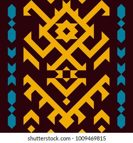 Tribal seamless pattern. Geometric design in ethnic style.