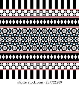 Tribal Seamless Pattern. Geometric Pattern. Ethnic Vector Background. Arabic or African Style 