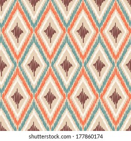 Tribal seamless pattern. Geometric hand drawn background. Can be used in fabric design for making of clothes, accessories; creating decorative paper, wrapping, envelope; in web design, etc. 