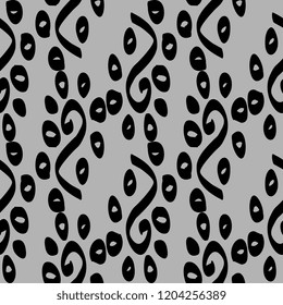 Tribal seamless pattern. Vector hand drawn batik motif ready for your textile print. Aztec, african, and asian floral ethnic style. Retro drawing illustration.