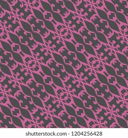 Tribal seamless pattern. Vector hand drawn batik motif ready for your textile print. Aztec, african, and asian floral ethnic style. Retro drawing illustration.