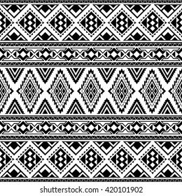 tribal seamless pattern,Ethnic tribal borders