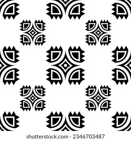 Tribal seamless repeat pattern. Abstract geometric vector illustration. Ethnic texture motifs. Digital backdrop. Textile printing pattern. Design for template, fabric, weave, carpet, tile, accessory.